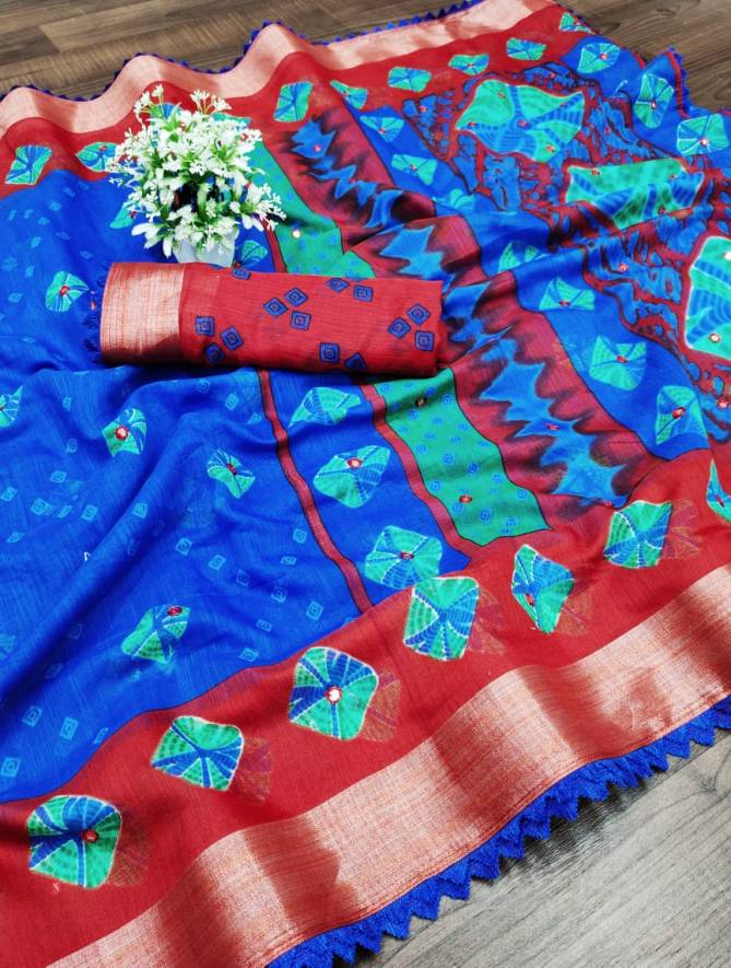 Mahek 34 Latest Fancy  Casual Wear Designer Printed Cotton Saree Collection